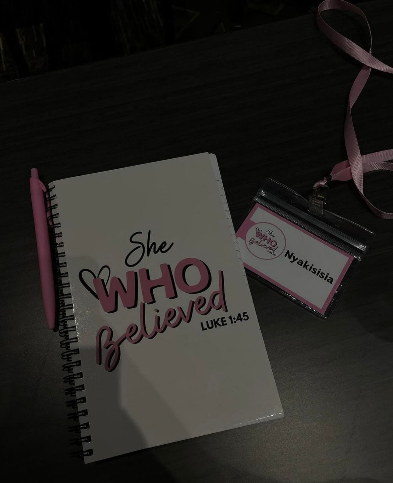 She Who Believed Spiral notebook