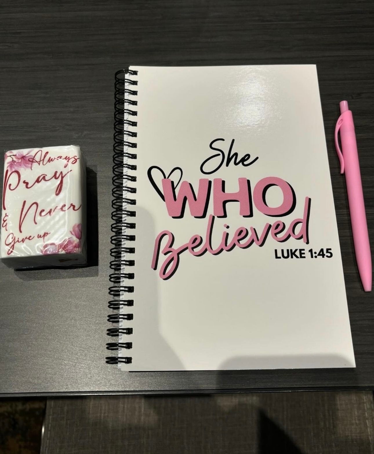 She Who Believed Spiral notebook