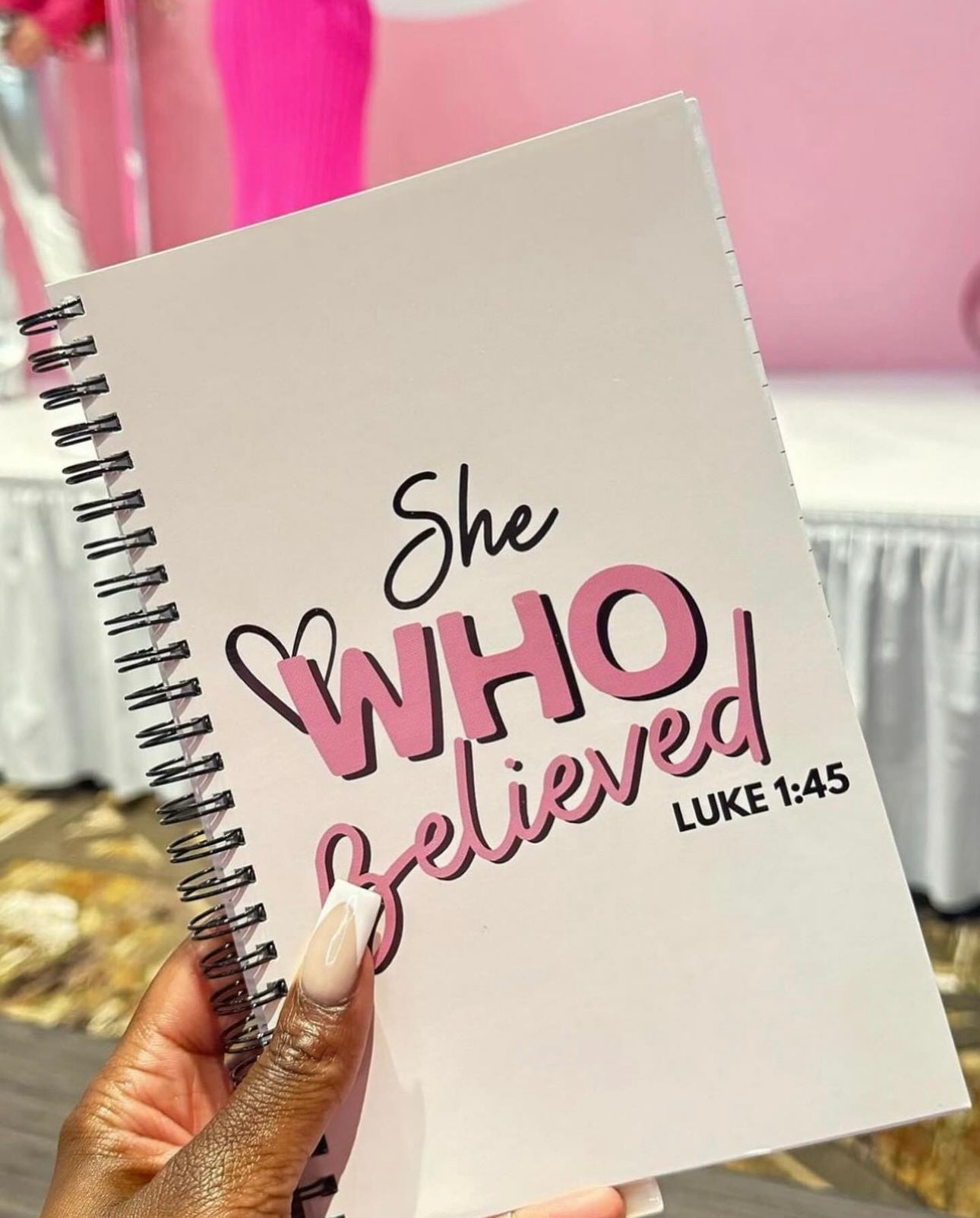 She Who Believed Spiral notebook