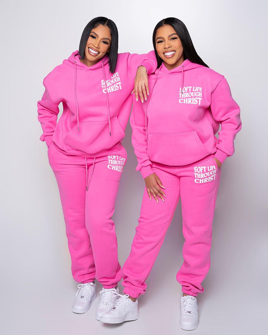 SLTC hoodie and pants set (Pink)