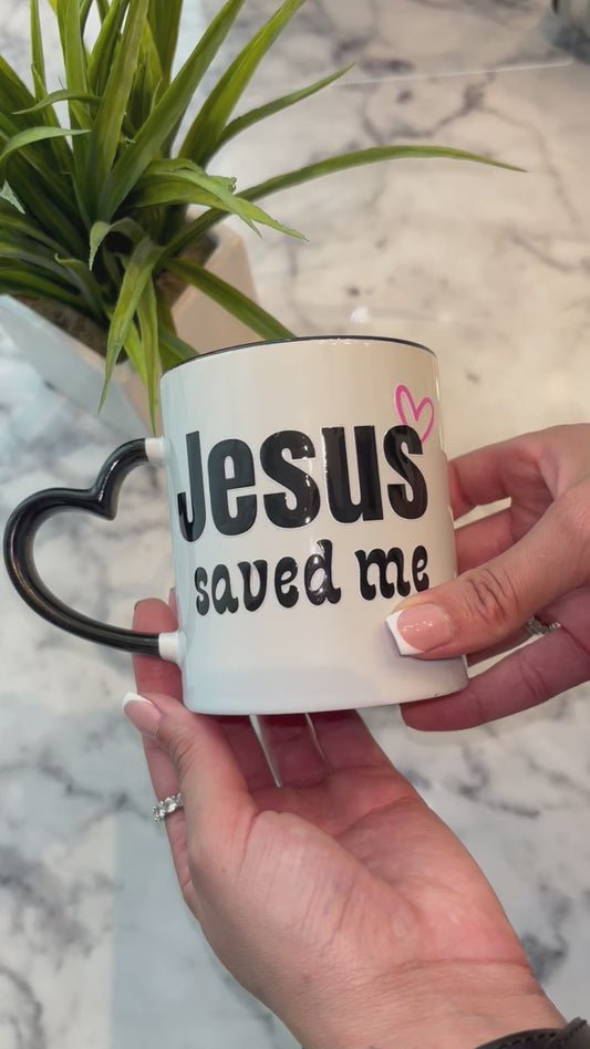3D Jesus saved me mug